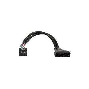 Chieftec USB3T2 19pin USB 3.0 9pin USB 2.0 Schwarz Kabelschnittstellen-/adapter (Cable-USB3T2)