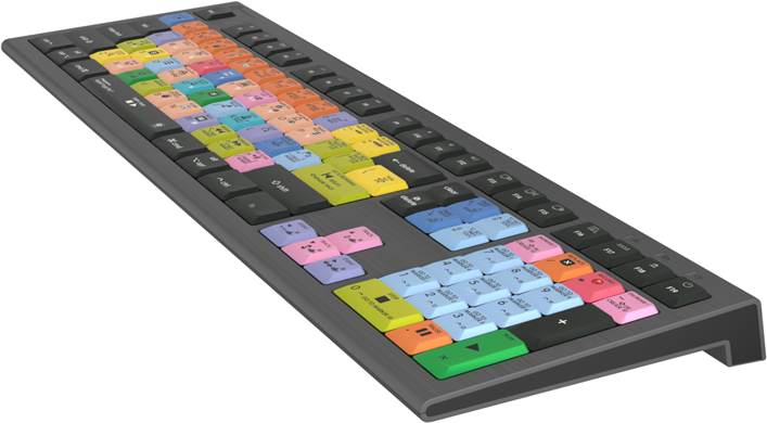 Logickeyboard LKB-LOGXP2-A2M-DE Tastatur USB QWERTZ Deutsch Schwarz (LKB-LOGXP2-A2M-DE) (geöffnet)