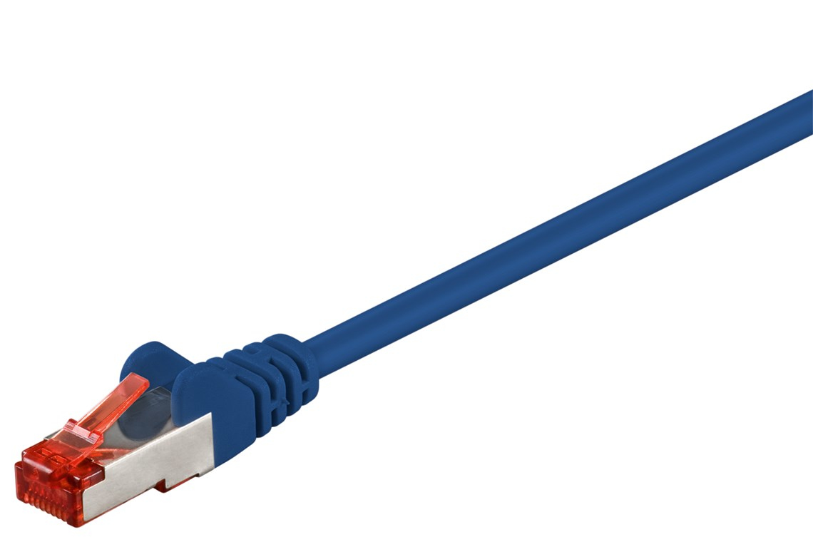 goobay 93211 Cat 6 Patchkabel 0,25 m Blau