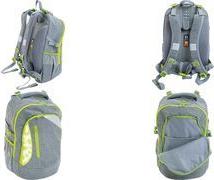 EBERHARD FABER Schulrucksack X-Style, grau/grün für Kinder/Teenager von 9 (577627)