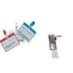 DURABLE Namensschild 60x90mm mit Clip teildeckend 1 Pg. à 25 Stück 810606