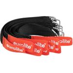 EUROLITE Kabelbinder Klettverschluss AW-20 20x180mm schwarz/rot 10er Set