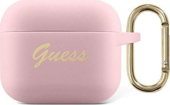 Guess Silicone Cover Vintage für Apple Airpods 3 - pink (GUA3SSSI)