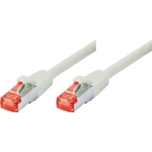 Patchkabel S-STP (PIMF), Cat 6, grau, 0,5 m Patchkabel mit besonders schmalem Knickschutz (71500)
