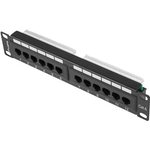 Lanberg Patchpanel 12-Port 1U 25,40cm (10") Cat. 6 UTP schwarz (PPU6-9012-B)