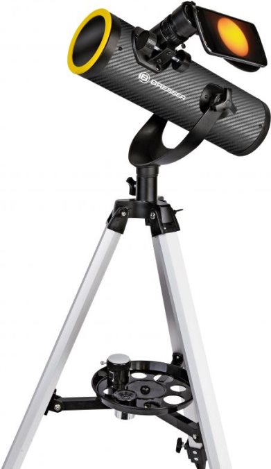 Bresser Optik Spiegel-Teleskop Solarix AZ Sonnenteleskop 76/350 Azimutal Newton, Vergrößerung 18 bis 175 x (4676359)