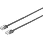 S/CONN maximum connectivity Netzwerkkabel-Patchkabel-Flachkabel, Flat U/UTP cat. 6, slim, schwarz, 15,0m (75725-SLS)