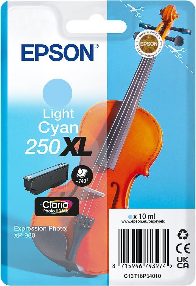 C13T16P54010 EPSON 250XL XP Tinte light cyan 740Seiten (C13T16P54010)