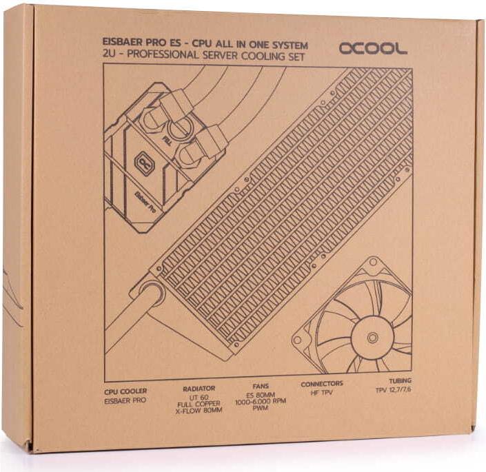 Alphacool 11972 All-in-One-Flüssigkeitskühler 8 cm Schwarz