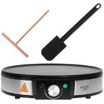 Wafline Adler Crepe Maker AD 3058 1600 W, Backzahl 1, Crêpe, Edelstahl / Schwarz (AD 3058)