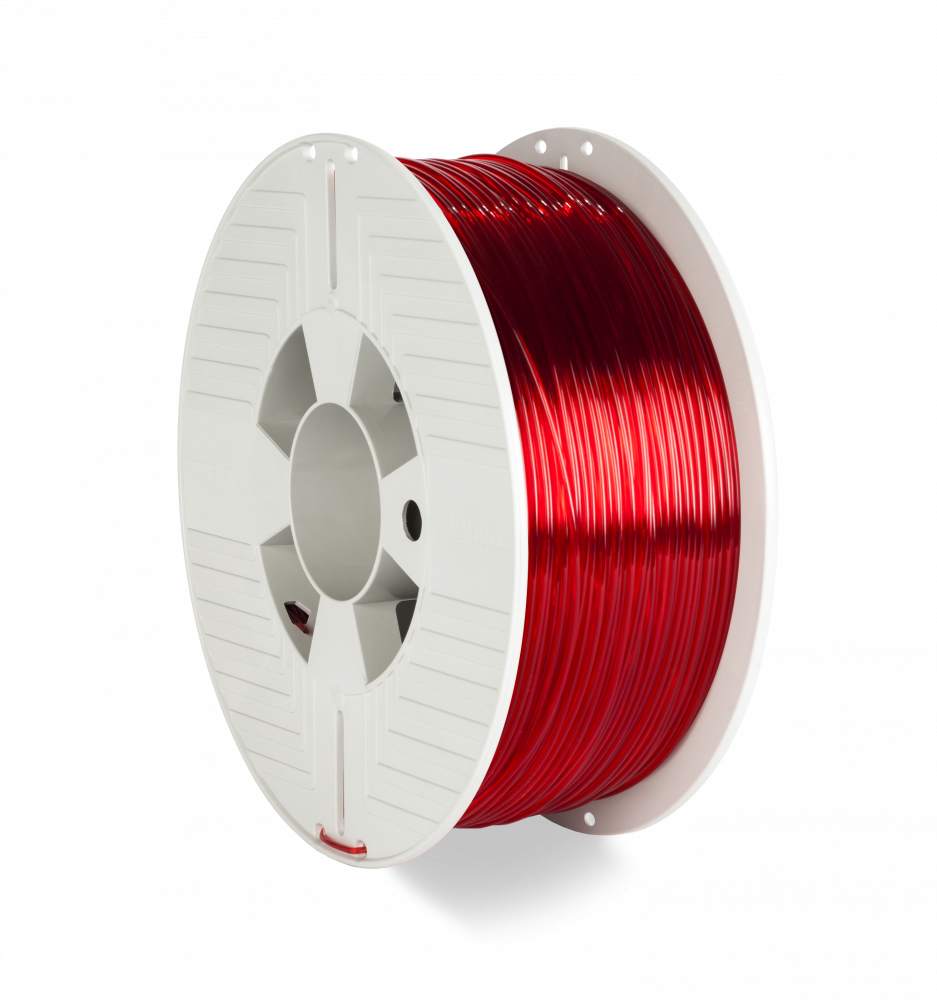 Verbatim PETG-Filament 1.75 mm 1 kg Durchsichtig Rot