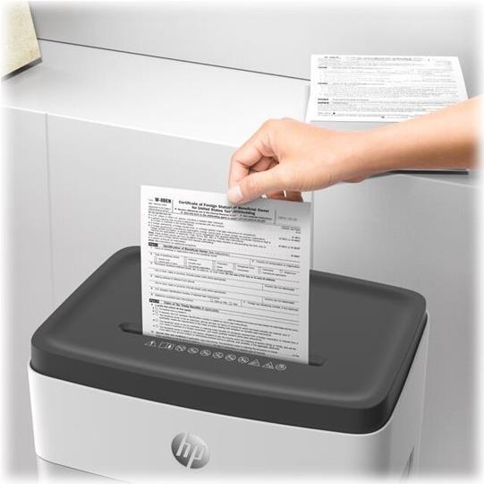 HP OneShred 18CC Aktenvernichter Partikelschnitt P-4 4 x 35 mm 18 Blatt Weiß, Schwarz