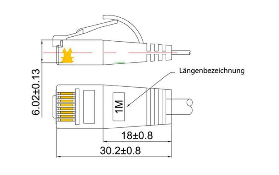 Wirewin SLIM Cat.6 U/UTP Patchkabel RJ-45 1,5 m Gelb