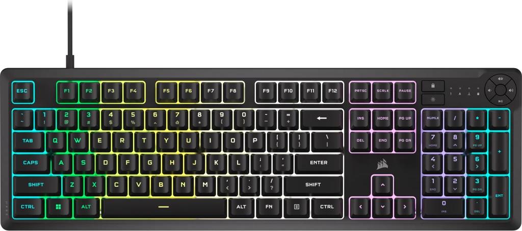 Corsair K55 CORE RGB Tastatur Gaming USB QWERTY US Englisch Schwarz (CH-9226C65-NA)