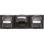 Steckdose 3f anth glz BlueElectric AP horiz Klappd IP44 Komplettgeh (131315006)