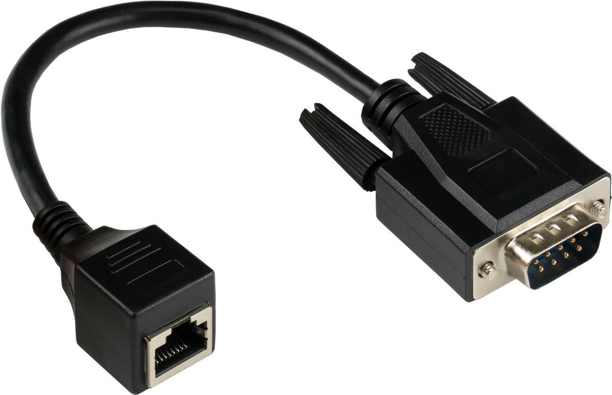 GC 4945-MF - Adapterkabel RJ45 Buchse> D-Sub 9-Pol. Stecker schwarz 0.1 (4945-MF)