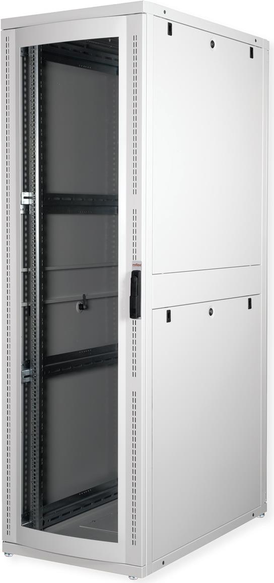 ROLINE 19 Zoll Serverschrank Pro 42 HE 600x1000 BxT grau Plexiglas (26.21.0163)