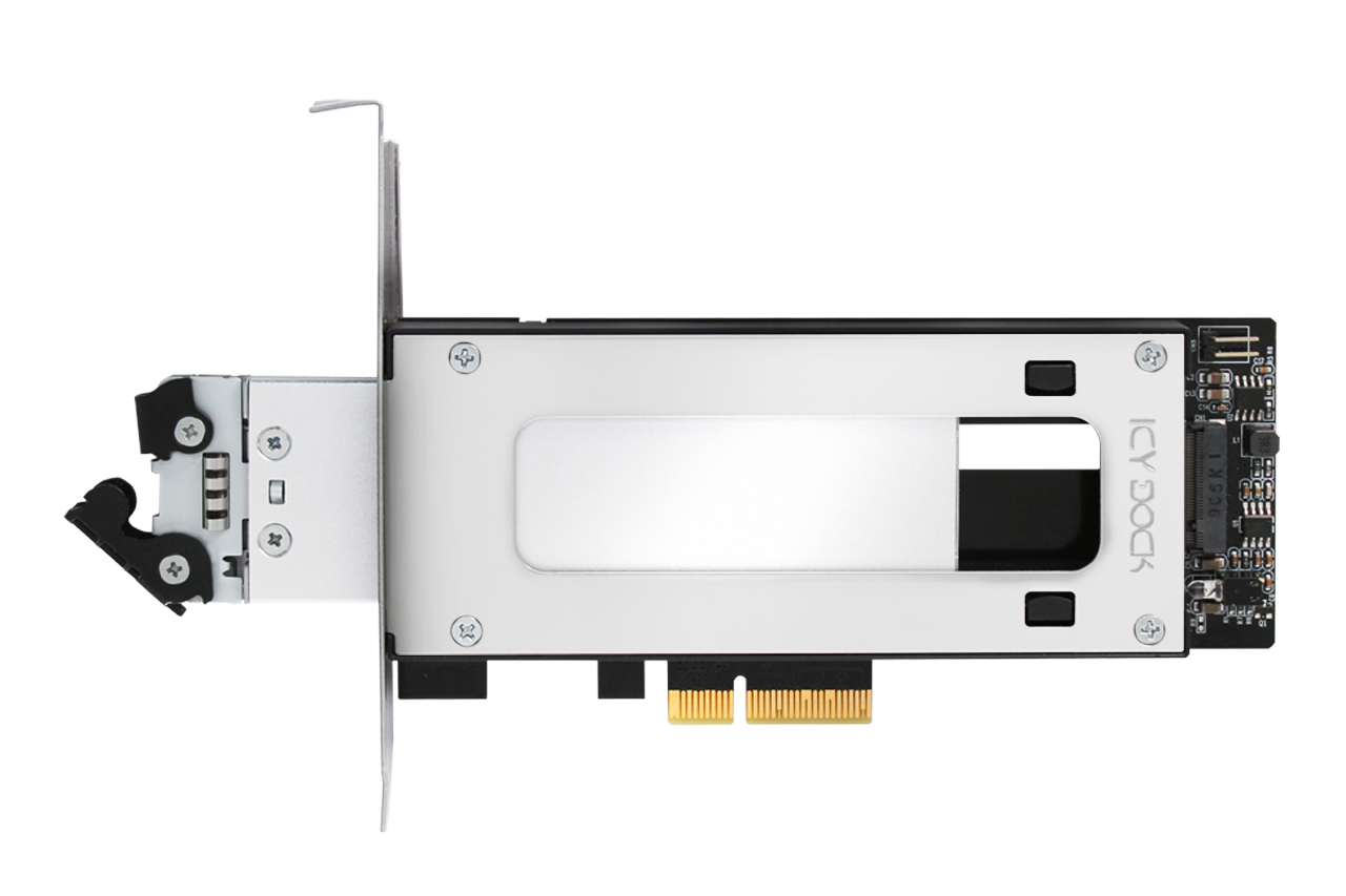 ICY Dock ToughArmor MB840M2P-B M.2 NVMe SSD PCIe 3.0 x4 Wechselrahmen Schwarz/Silber