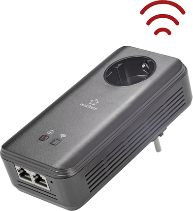 Renkforce Powerline WLAN Einzel Adapter 1.2 Gbit/s PL1200D WiFi (8060)
