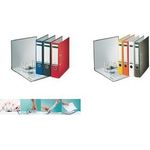 LEITZ Plastikordner, 180 Grad, DIN A4, 52 mm, orange farbiger Einband aus Pappe, mit PP-Folie kaschiert (1015-50-45)