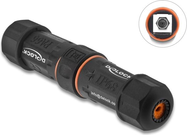 Delock Kabelverbinder F Buchse zu wasserfest (90708)