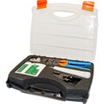 Wirewin Werkzeugkoffer mit 1x Crimpzange, LSA Anlegewerkzeug, Tester Werkzeuge (TOOL KIT 1)