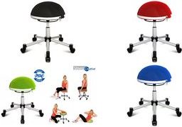 Topstar Fitness-Hocker "Sitness Half Ball", blau Sitzhöhe: 530