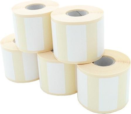 ARTDEV Etikettenrolle - Thermodirekt 50 x 25mm, D83mm, Kern 25, 750 Etiketten/Rolle, permanent für ... (EDP 050-025 K25 D083)