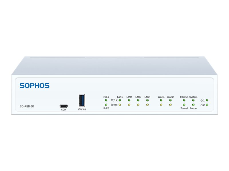 Sophos SD-RED 60 Rev.1 Fernsteuerungsgerät 4 Anschlüsse Weiß