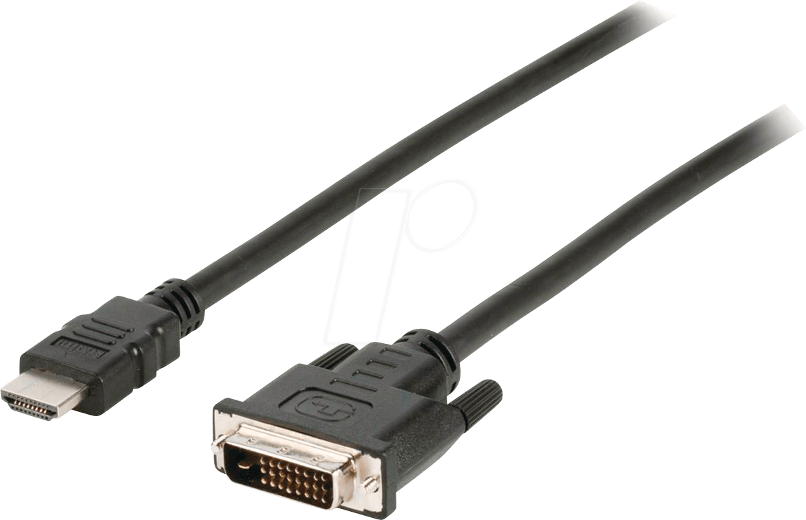 Nedis CCGB34800BK20 Videokabel-Adapter 2 m HDMI Typ A (Standard) DVI-D Schwarz (CCGB34800BK20)