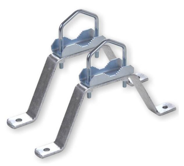 WEIß MHZ1560 Mauerhalterset Stahl 15 cm Weiß