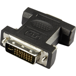 renkforce DVI / VGA Adapter [1x DVI-Stecker 24+5pol. - 1x VGA-Buchse] Schwarz renkforce