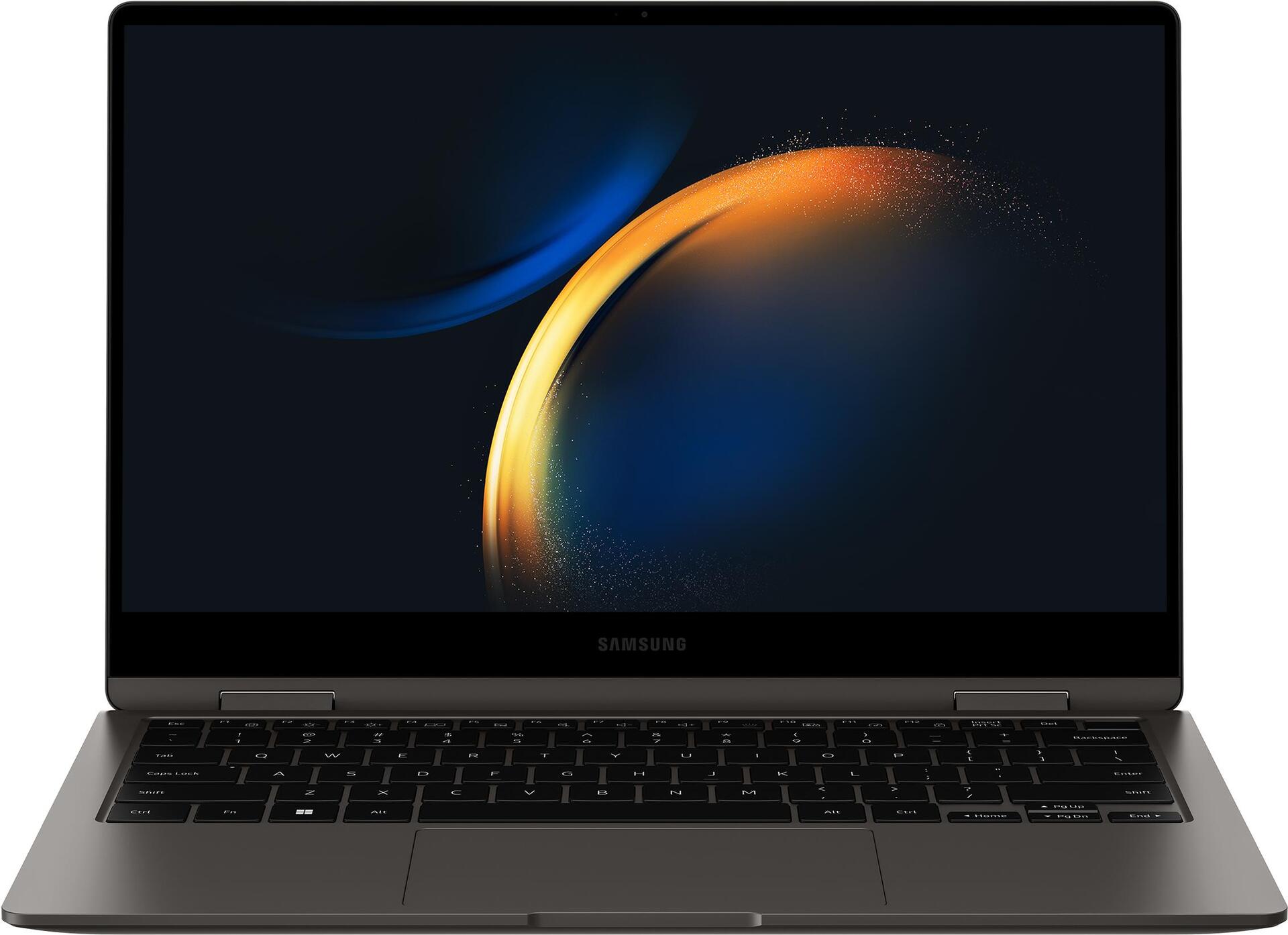 Samsung Galaxy Book3 Pro 360 NP730QFG-KA3DE laptop Intel® Core™ i7 i7-1360P Hybrid (2-in-1) 33,8 cm (13.3") Touchscreen Full HD 16 GB LPDDR4x-SDRAM 512 GB SSD Wi-Fi 6E (802.11ax) Windows 11 Home Graphit (NP730QFG-KA3DE)