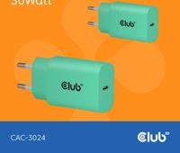 Club 3D Lifestyle Ladegerät USB-C 30Watt 2Stk grün retail (CAC-3024)