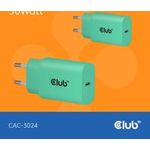 Club 3D Lifestyle Ladegerät USB-C 30Watt 2Stk grün retail (CAC-3024)