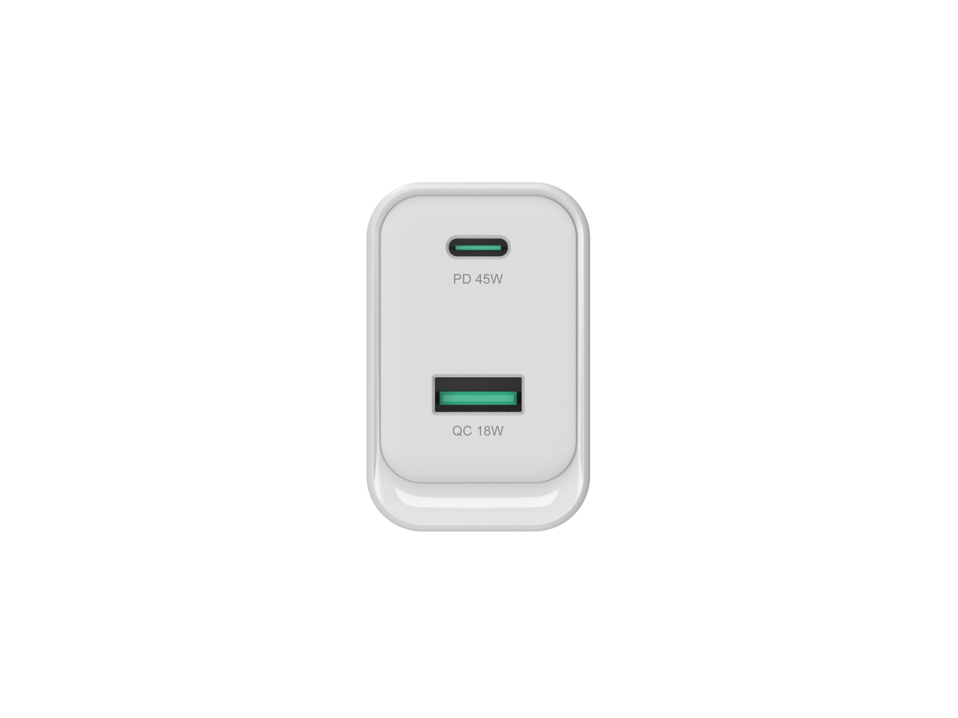 Conceptronic ALTHEA20W45 USB-Ladegerät 2-Port 45W 1x USB-C 1x USB-A Weiß