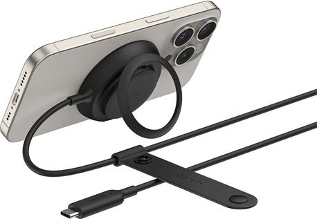 BELKIN ULTRACHARGE 25 WATT QI2-LA DEPAD MIT STANDFU OHNE NETZTEIL (WIA014HQBK)