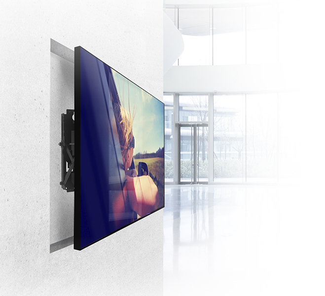 B-TECH Wandhalterung BT8309/B V2 für Displays bis 42" VESA 200x200 Pop-Out Schwarz