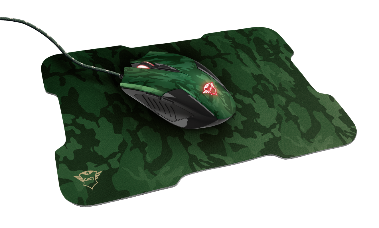 TRUST GXT781 RIXA CAMO Kabelgebunden Maus Beleuchtet Camouflage
