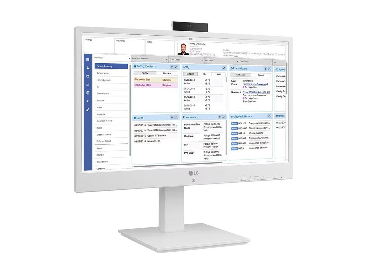 LG Thin Client 24CR670N-6P All-in-One 23.8" Full HD Intel Celeron N5105 8 GB RAM 256 GB SSD Weiß