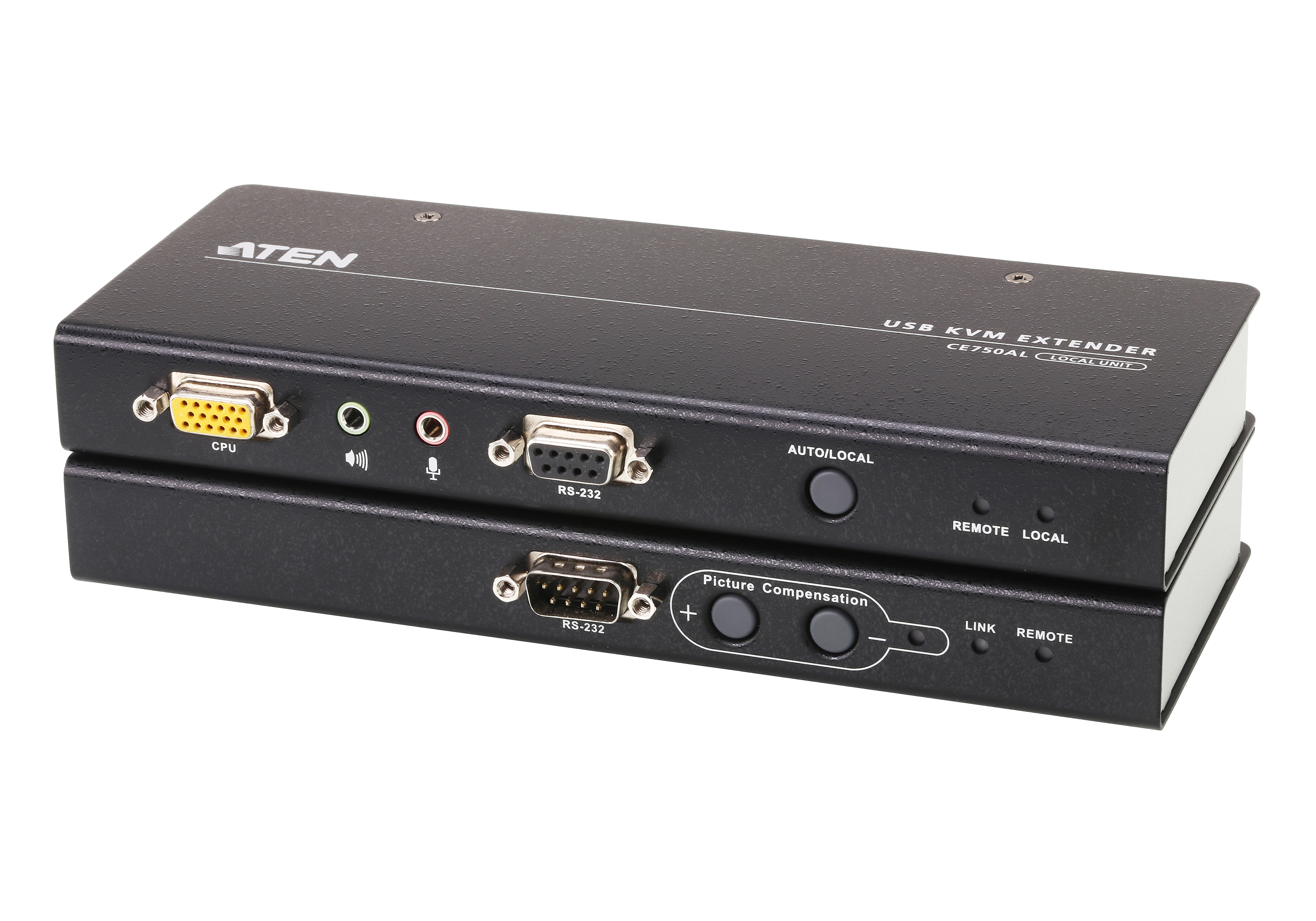 ATEN CE750A KVM-Extender VGA USB Audio RS-232 Schwarz