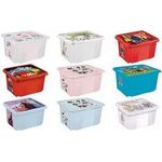 keeeper Aufbewahrungsbox karolina "Bambi", 45 Liter Dreh-/Stapelbox mit Deckel, aus PP, natur-transparent, - 1 Stück (1223900126600)