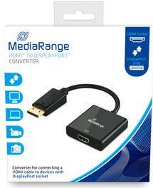 MediaRange MRCS175 Videokabel-Adapter 0,15 m HDMI Typ A (Standard) DisplayPort Schwarz (MRCS175)