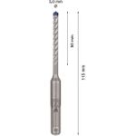 Bosch Accessories EXPERT SDS plus-7X 2608900059 Hammerbohrer 1 Stück 5.00 mm Gesamtlänge 115 mm SDS-Plus 1 St. (2608900059)