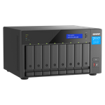 QNAP TVS-h874X NAS Tower Eingebauter Ethernet-Anschluss Schwarz (TVS-H874X-I9-64G)