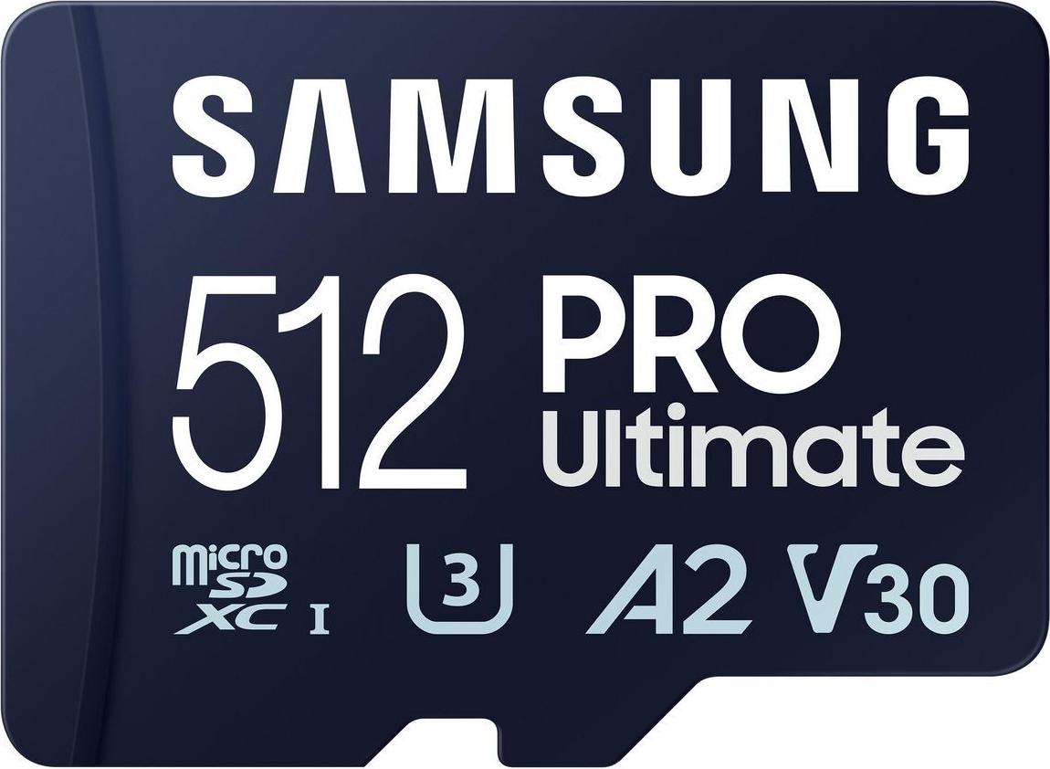 Samsung PRO Ultimate MB-MY512SA microSDXC UHS-I 512 GB A2/V30/U3 200 MB/s Blau