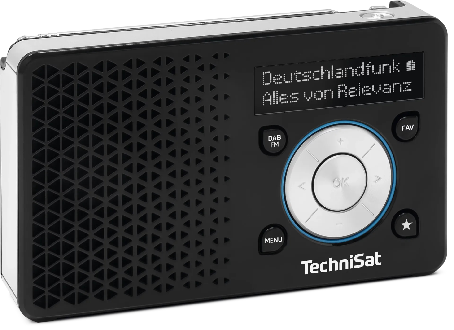TechniSat DigitRadio 1 A DAB+ FM Radio Schwarz, Silber