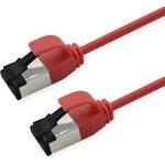 ROLINE S/FTP Patchkabel Kat.8.1, Slim, PoE, rot, 3m (21.15.3413)