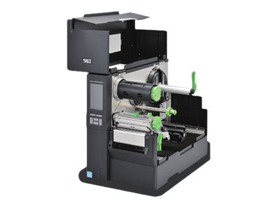 TSC MH341P Etikettendrucker Thermodirekt/Thermotransfer 300 dpi 305 mm/s RAM 256 MB Flash 512 MB Rewinder Schwarz