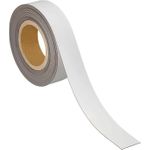 MAUL Magnetband, 40 mm x 10 m, Dicke: 1 mm, weiß beschriftbares Kennzeichnungsband, Non-Permanent-Marker - 1 Stück (6524702)